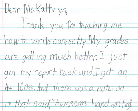 Handwriting Without Tears® Testimonials and Success Stories